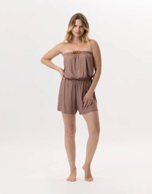 Combishort En Viscose RAMATUELLE 900 Sable 9 Combishort En Viscose RAMATUELLE 900 Sable -Pyjama Chic Femme Magasin combishort en viscose ramatuelle 900 sable 3