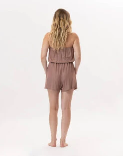 Combishort En Viscose RAMATUELLE 900 Sable -Pyjama Chic Femme Magasin combishort en viscose ramatuelle 900 sable 4