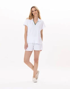 Ensemble Short En Coton VALENSOLE 920 Blanc