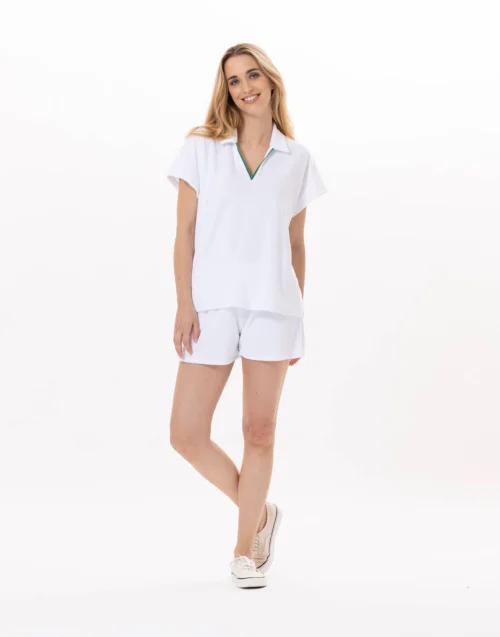 Ensemble Short En Coton VALENSOLE 920 Blanc