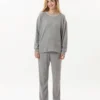 Jogging En Maille Tricot ESMEE 802 Gris Chine