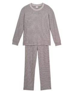 Jogging En Maille Tricot ESMEE 802 Gris Chine 15 Jogging En Maille Tricot ESMEE 802 Gris Chine -Pyjama Chic Femme Magasin jogging en maille tricot esmee 802 gris chine 7