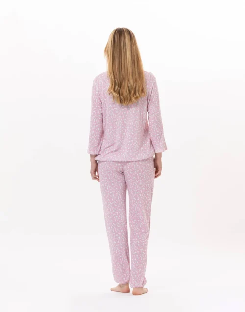Jogging En Viscose CALISSON 912 Rose -Pyjama Chic Femme Magasin jogging en viscose calisson 912 rose 3