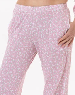Jogging En Viscose CALISSON 912 Rose -Pyjama Chic Femme Magasin jogging en viscose calisson 912 rose 4