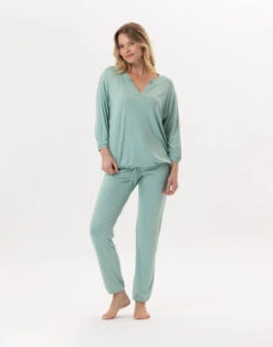 Jogging En Viscose RAMATUELLE 902 Vert D'eau