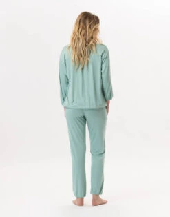 Jogging En Viscose RAMATUELLE 902 Vert D'eau -Pyjama Chic Femme Magasin jogging en viscose ramatuelle 902 vert d eau 5