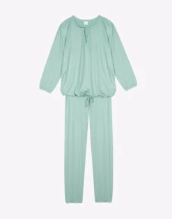 Jogging En Viscose RAMATUELLE 902 Vert D'eau -Pyjama Chic Femme Magasin jogging en viscose ramatuelle 902 vert d eau 6