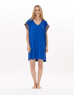 Kaftan En Jersey PAMPELONNE 940 Bleu