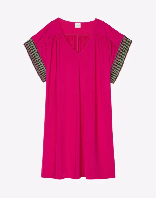 Kaftan En Jersey PAMPELONNE 940 Fuchsia 13 Kaftan En Jersey PAMPELONNE 940 Fuchsia -Pyjama Chic Femme Magasin kaftan en jersey pampelonne 940 fuchsia 6
