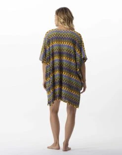 Kaftan En Maille Ajourée BAHIA 740 Bleu Multico 9 Kaftan En Maille Ajourée BAHIA 740 Bleu Multico -Pyjama Chic Femme Magasin kaftan en maille ajouree bahia 740 bleu multico 2