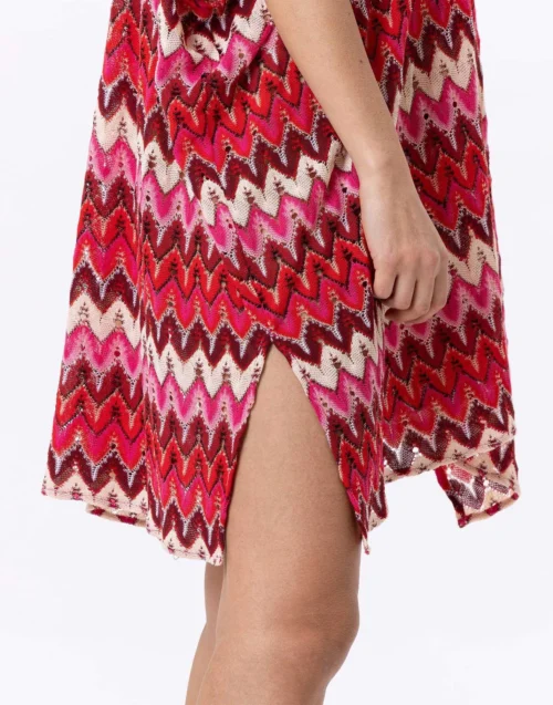 Kaftan En Maille Ajourée BAHIA 740 Rose Multico 10 Kaftan En Maille Ajourée BAHIA 740 Rose Multico -Pyjama Chic Femme Magasin kaftan en maille ajouree bahia 740 rose multico 3