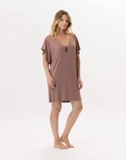 Kaftan En Viscose RAMATUELLE 940 Sable 10 Kaftan En Viscose RAMATUELLE 940 Sable -Pyjama Chic Femme Magasin kaftan en viscose ramatuelle 940 sable 3