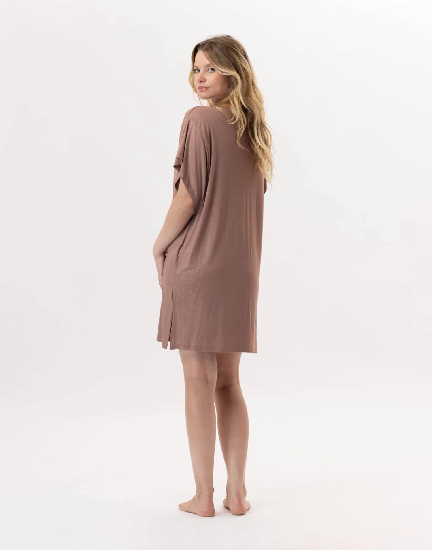 Kaftan En Viscose RAMATUELLE 940 Sable 5 Kaftan En Viscose RAMATUELLE 940 Sable – Image 5