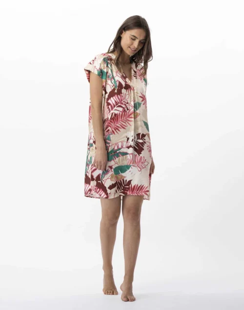Kaftan Imprimé Fleurs En 100% Viscose CAMÉLIA 740 Multico -Pyjama Chic Femme Magasin kaftan imprime fleurs en 100 viscose camelia 740 multico 2