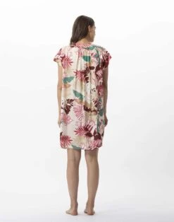 Kaftan Imprimé Fleurs En 100% Viscose CAMÉLIA 740 Multico -Pyjama Chic Femme Magasin kaftan imprime fleurs en 100 viscose camelia 740 multico 4