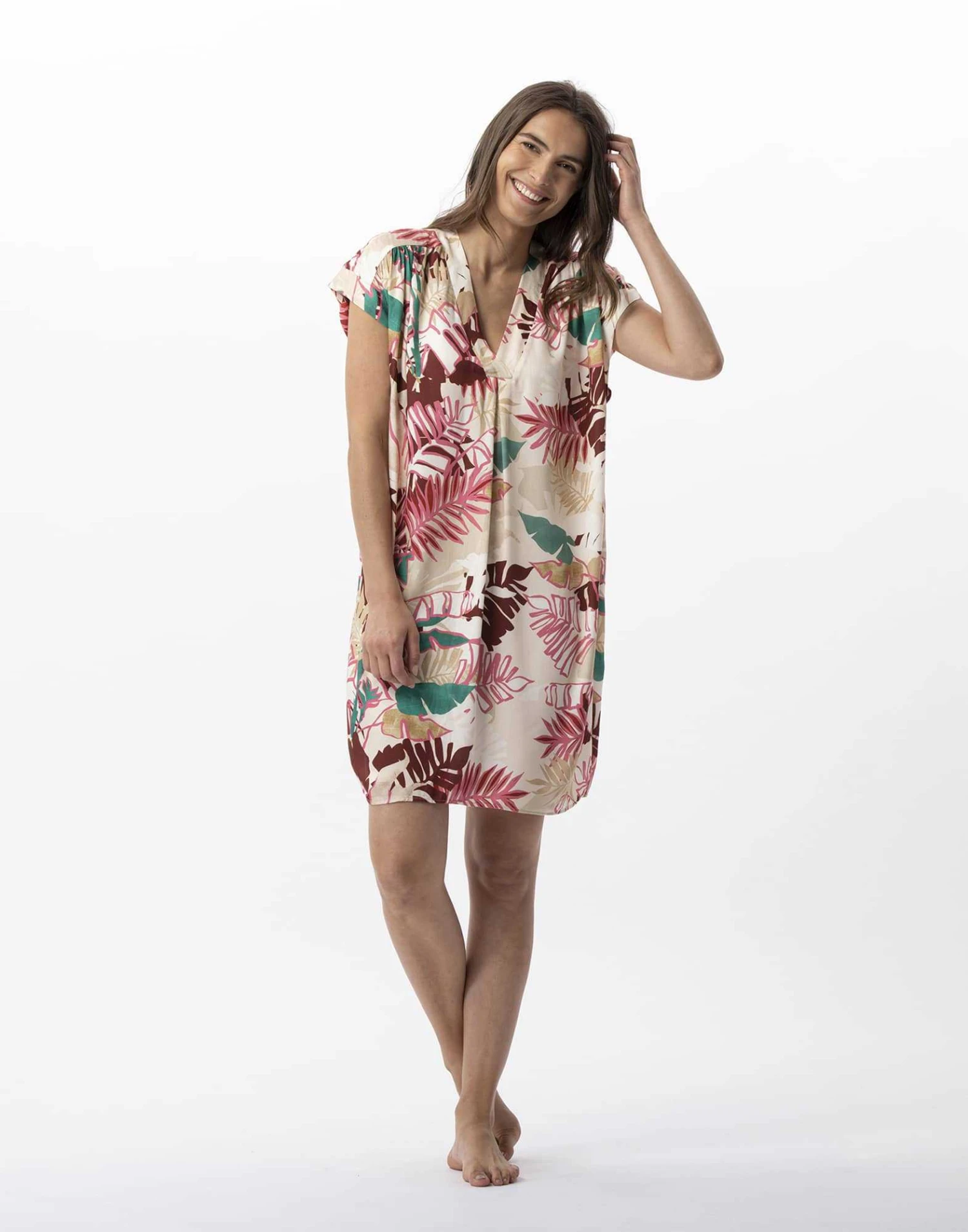 Kaftan Imprimé Fleurs En 100% Viscose CAMÉLIA 740 Multico