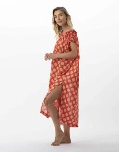 Kaftan Imprimé Pois En 100% Coton RIVA 741 Rose 10 Kaftan Imprimé Pois En 100% Coton RIVA 741 Rose -Pyjama Chic Femme Magasin kaftan imprime pois en 100 coton riva 741 rose 3