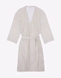 Kimonoen Viscose CALISSON 960 Anis -Pyjama Chic Femme Magasin kimono en viscose calisson 960 anis 6