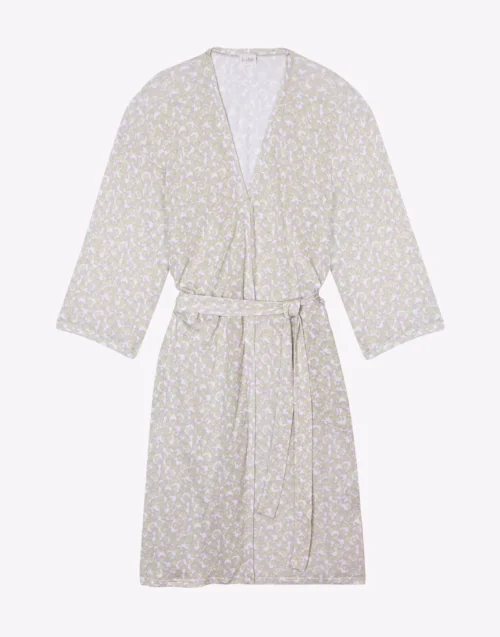 Kimonoen Viscose CALISSON 960 Anis -Pyjama Chic Femme Magasin kimono en viscose calisson 960 anis 6