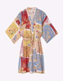 Kimonoen Viscose ESTEREL 960 Rose -Pyjama Chic Femme Magasin kimono en viscose esterel 960 rose 4