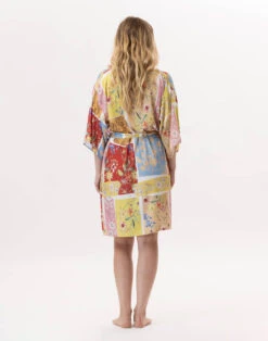 Kimonoen Viscose ESTEREL 960 Rose -Pyjama Chic Femme Magasin kimono en viscose esterel 960 rose 5