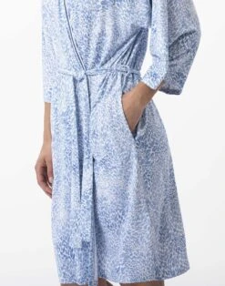 Kimono Imprimé En Viscose élasthanne VICTORIA 760 Ciel -Pyjama Chic Femme Magasin kimono imprime en viscose elasthanne victoria 760 ciel 3