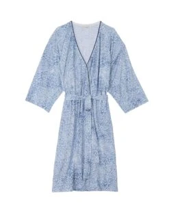 Kimono Imprimé En Viscose élasthanne VICTORIA 760 Ciel -Pyjama Chic Femme Magasin kimono imprime en viscose elasthanne victoria 760 ciel 7