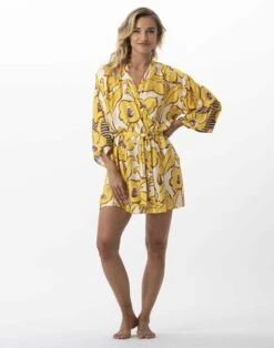 Kimono Imprimé Fleurs En 100% Viscose NÉROLI 760 Multico