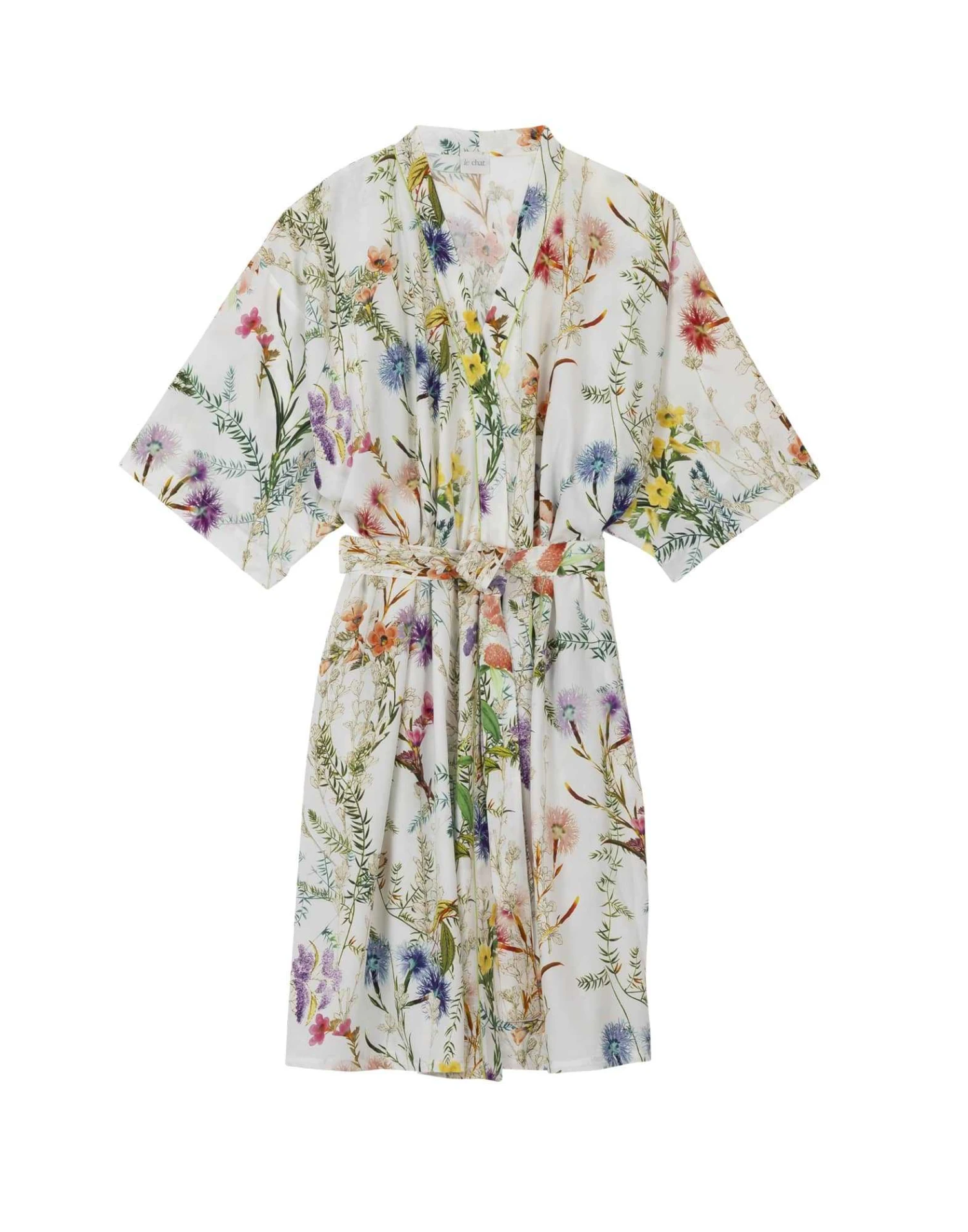 Kimono Imprimé Fleurs En 100% Viscose RIVIERA 760 Multico 6 Kimono Imprimé Fleurs En 100% Viscose RIVIERA 760 Multico – Image 6