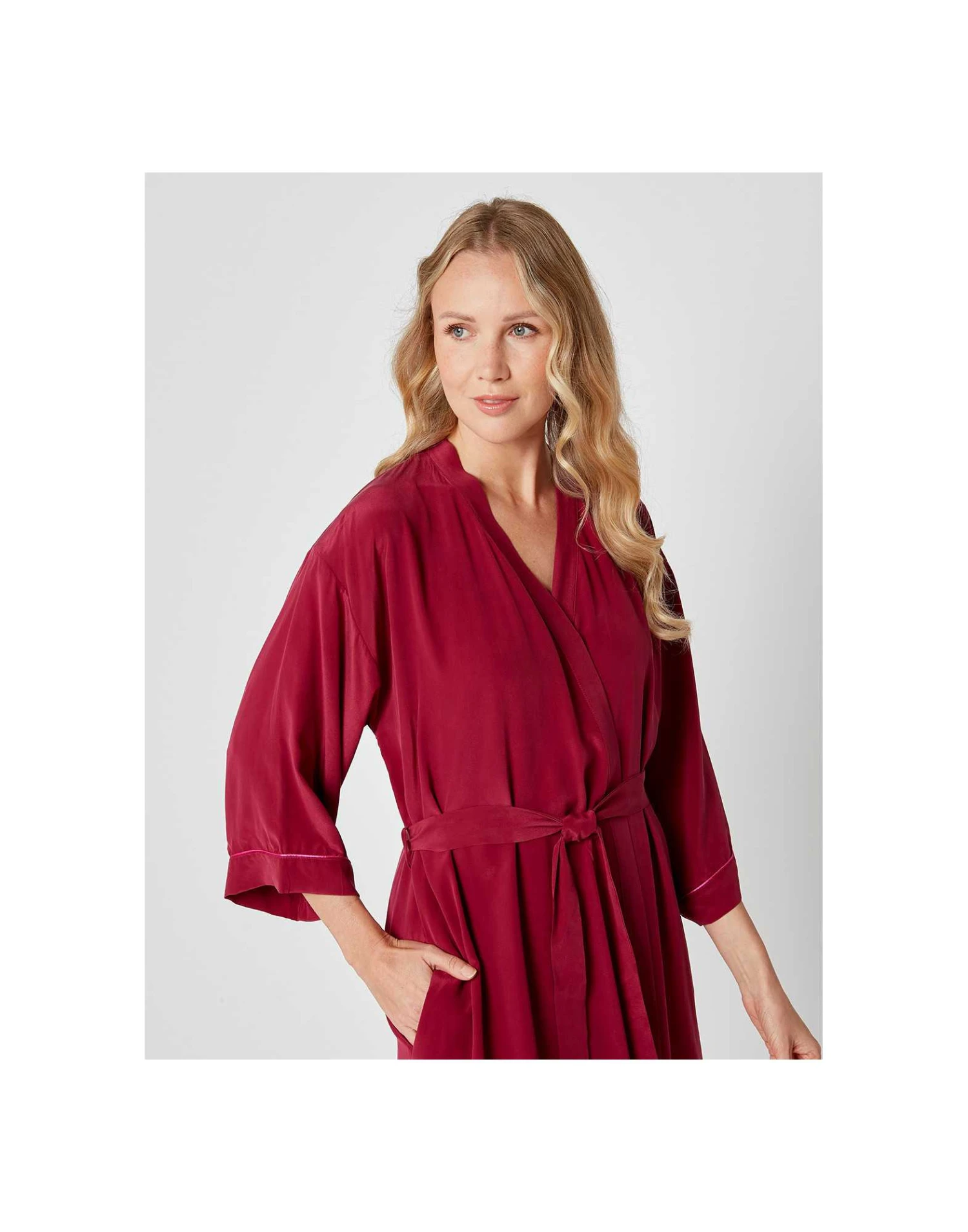 Kimono Soie 260 Raisin 2 Kimono Soie 260 Raisin – Image 2