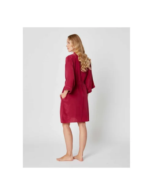 Kimono Soie 260 Raisin -Pyjama Chic Femme Magasin kimono soie 260 raisin 2
