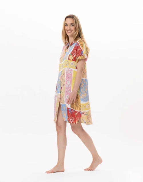 Liquette En Viscose ESTEREL 905 Rose -Pyjama Chic Femme Magasin liquette en viscose esterel 905 rose 2