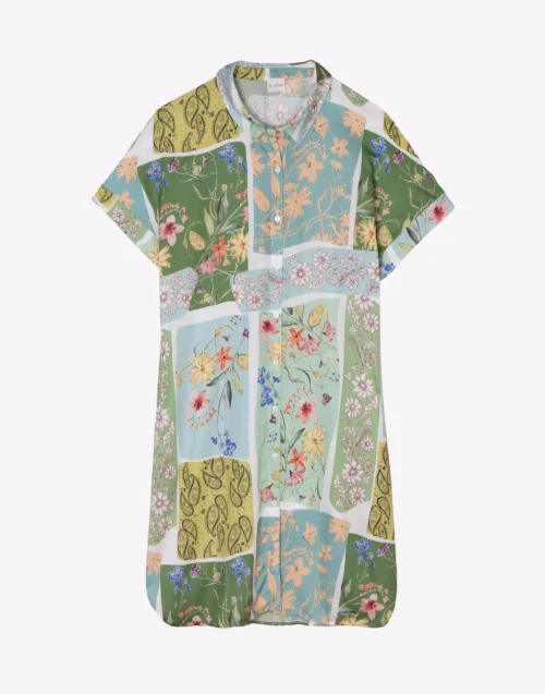 Liquette En Viscose ESTEREL 905 Vert D'eau -Pyjama Chic Femme Magasin liquette en viscose esterel 905 vert d eau 5