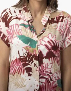 Liquette Imprimée Fleurs En 100% Viscose CAMÉLIA 705 Multico -Pyjama Chic Femme Magasin liquette imprimee fleurs en 100 viscose camelia 705 multico 2