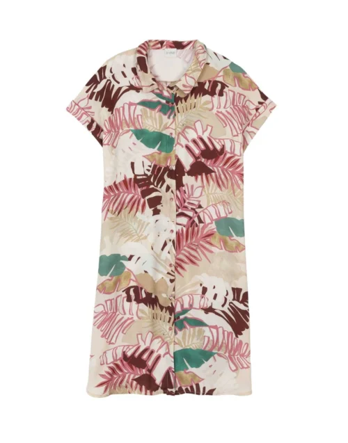 Liquette Imprimée Fleurs En 100% Viscose CAMÉLIA 705 Multico -Pyjama Chic Femme Magasin liquette imprimee fleurs en 100 viscose camelia 705 multico 6