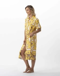 Liquette Imprimée Fleurs En 100% Viscose NÉROLI 705 Multico -Pyjama Chic Femme Magasin liquette imprimee fleurs en 100 viscose neroli 705 multico 3