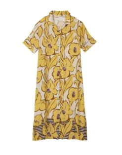 Liquette Imprimée Fleurs En 100% Viscose NÉROLI 705 Multico -Pyjama Chic Femme Magasin liquette imprimee fleurs en 100 viscose neroli 705 multico 5