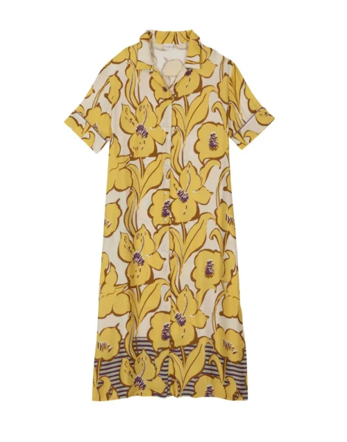 Liquette Imprimée Fleurs En 100% Viscose NÉROLI 705 Multico -Pyjama Chic Femme Magasin liquette imprimee fleurs en 100 viscose neroli 705 multico 5