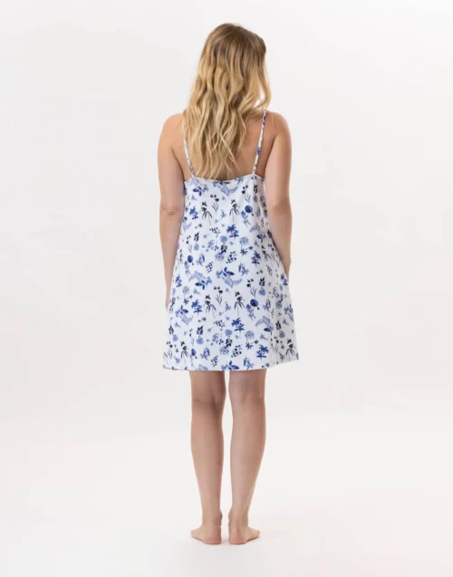 Nuisette En Coton BLOOM 903 Bleu -Pyjama Chic Femme Magasin nuisette en coton bloom 903 bleu 5