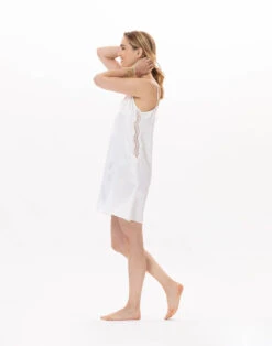 Nuisette En Viscose CROISETTE 903 Blanc -Pyjama Chic Femme Magasin nuisette en viscose croisette 903 blanc 4
