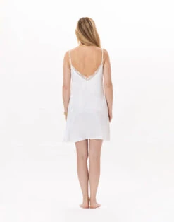 Nuisette En Viscose CROISETTE 903 Blanc -Pyjama Chic Femme Magasin nuisette en viscose croisette 903 blanc 6