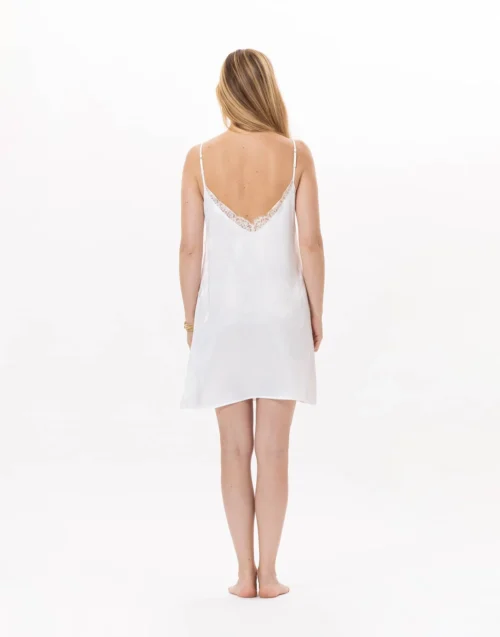 Nuisette En Viscose CROISETTE 903 Blanc 14 Nuisette En Viscose CROISETTE 903 Blanc -Pyjama Chic Femme Magasin nuisette en viscose croisette 903 blanc 6