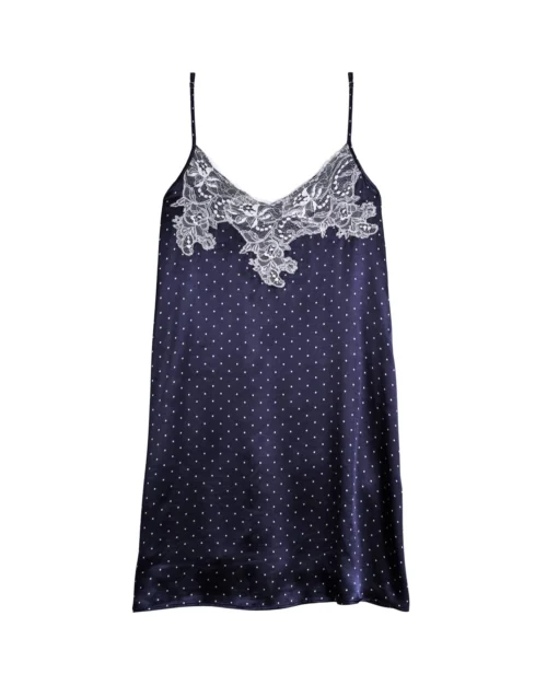 Nuisette En Viscose MOON 803 Marine -Pyjama Chic Femme Magasin nuisette en viscose moon 803 marine 7