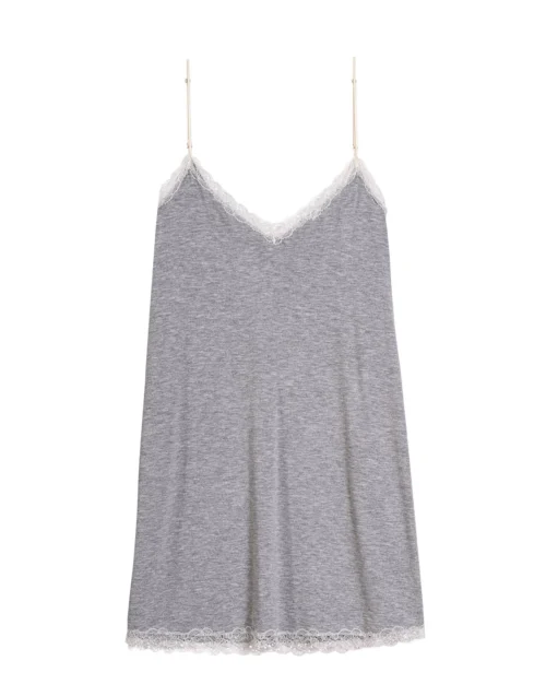 Nuisette En Viscose SUBLIME 803 Gris Chine -Pyjama Chic Femme Magasin nuisette en viscose sublime 803 gris chine 6