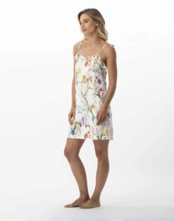 Nuisette Imprimée Fleurs En 100% Viscose RIVIERA 703 Multico -Pyjama Chic Femme Magasin nuisette imprimee fleurs en 100 viscose riviera 703 multico 2