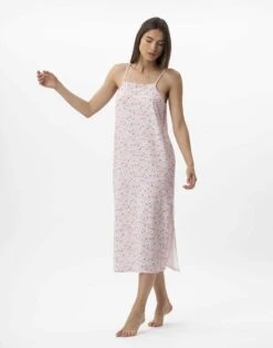 Nuisette Longue En Coton ANGIE 713 Multico -Pyjama Chic Femme Magasin nuisette longue en coton angie 713 multico 3