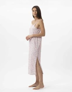Nuisette Longue En Coton ANGIE 713 Multico -Pyjama Chic Femme Magasin nuisette longue en coton angie 713 multico 4