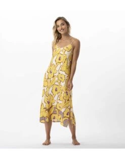Nuisette Longue Imprimée Fleurs En 100% Viscose NÉROLI 713 Multico -Pyjama Chic Femme Magasin nuisette longue imprimee fleurs en 100 viscose neroli 713 multico 2