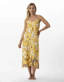 Nuisette Longue Imprimée Fleurs En 100% Viscose NÉROLI 713 Multico