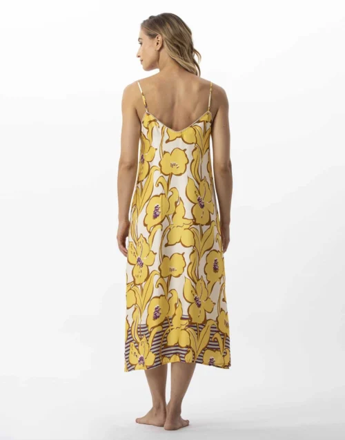 Nuisette Longue Imprimée Fleurs En 100% Viscose NÉROLI 713 Multico -Pyjama Chic Femme Magasin nuisette longue imprimee fleurs en 100 viscose neroli 713 multico 3